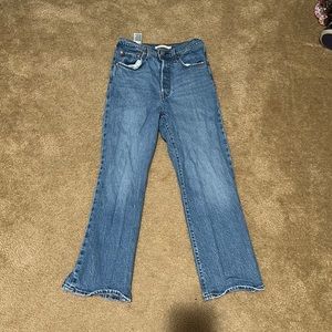 Levis rib cage crop boot jeans